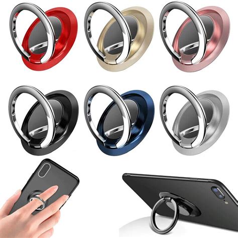 Finger Ring Holder Stand Grip 360° Rotating For Cell Phone Car Magnetic ...