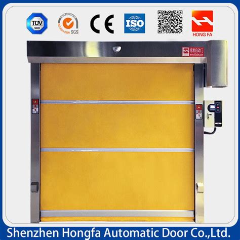 Automatic Industrial PVC High Speed Rolling Up Door HF 02 China