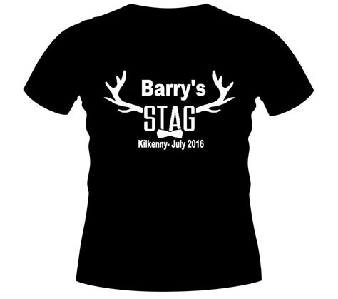 Bow Tie Personalised Stag T Shirt Athlone Jokeshop And Costume Hire