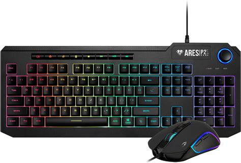 Gamdias Ares P In Gaming Combo With Spill Resistant Rgb Wired Usb