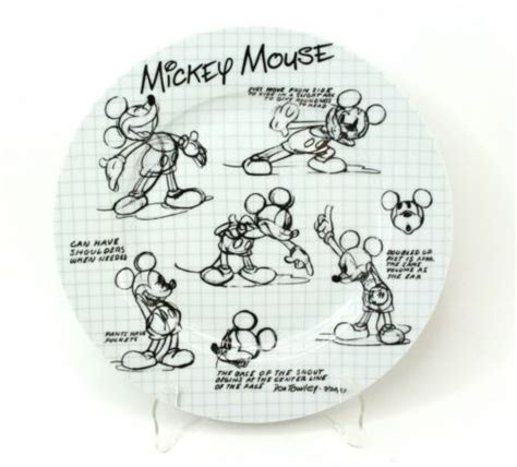 Disney Sketchbook Mickey Mouse Dinner Plate Ebay