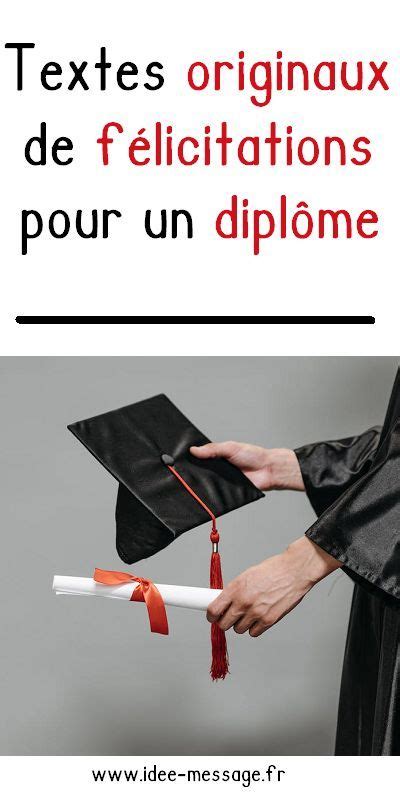 Félicitations originales pour un diplôme ou un examen Mots de