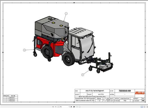 Hako Mobile High Pressure Cleaner Weco M900 City Spare Parts Catalog