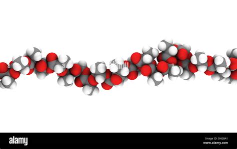 Polylactic Acid Pla Polylactide Bioplastic Chemical Structure Stock