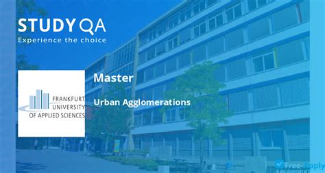 Studyqa Master Urban Agglomerations Frankfurt University Of