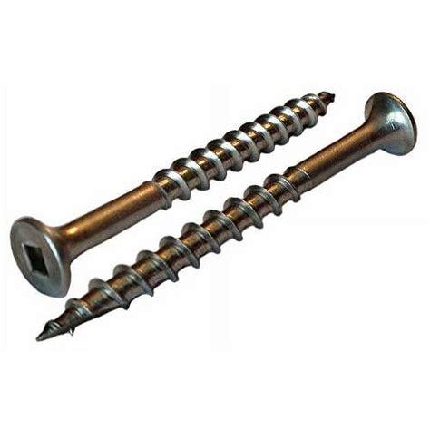 X 2 Type 316 Marine Grade Stainless Steel Deck Screws Square Drive Quantity 50 By