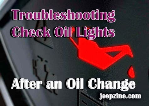 What to Do if the Check Oil Light Comes On After an Oil Change