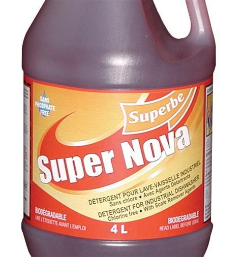 Super Nova D Tergent Sans Chlore Ni Phosphate Et Biod Gradable Pour