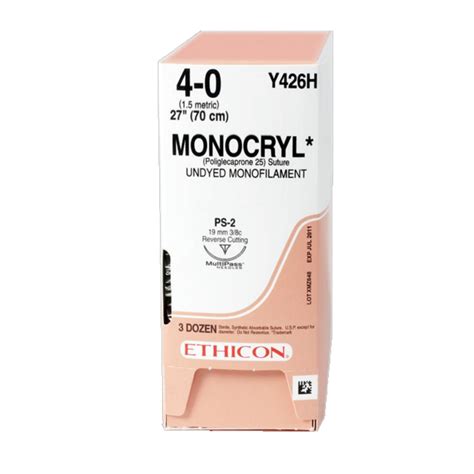 Monocryl Poliglecaprone 25 Suture