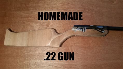 My Homemade 22 Gun Has A Stock Youtube