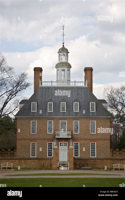 Governors Palace At Colonial Williamsburg Virginia Stock Photo Alamy