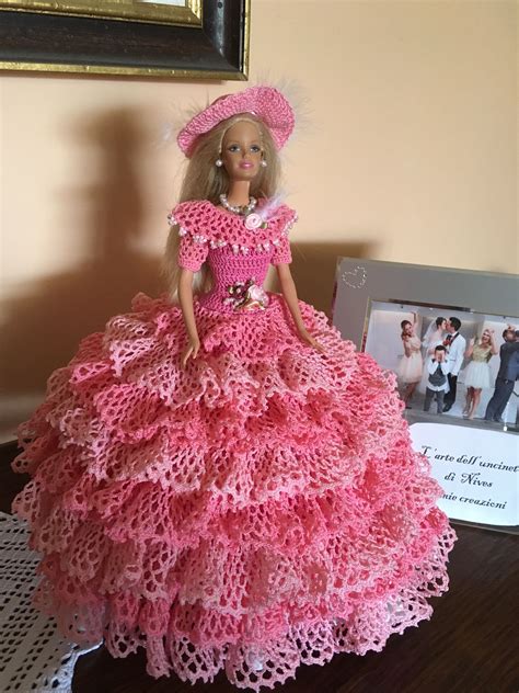 Pin By Nives Bettin On Barbie Vestiti Barbie Crochet Gown Crochet