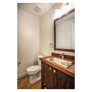 Wash Park Meets Texas Hill Country Rustic Bathroom Denver By