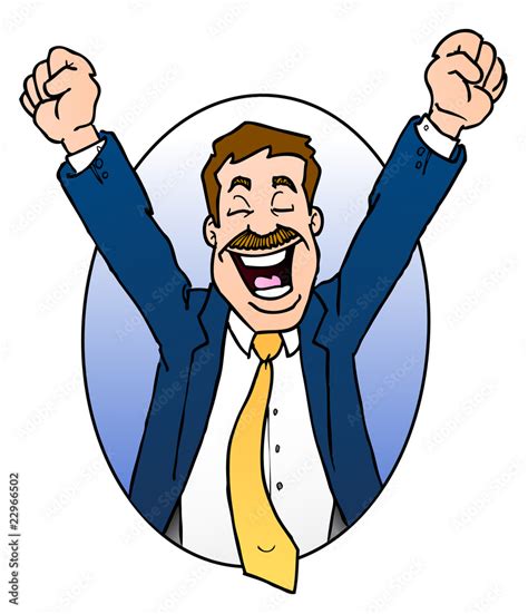 Excited Man Clipart