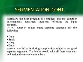 Ppt On Segmentation In Operationg System Ppt