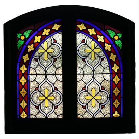 20th Century English Art Deco Style Stained Glass Window At 1stdibs Art Deco Stained Glass