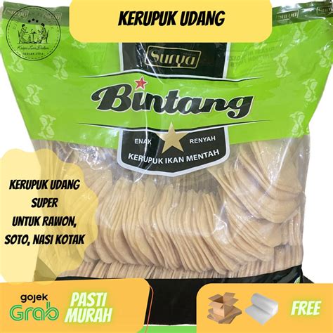 Jual Kerupuk Udang Mentah Bintang Cocok Untuk Hajatan And Nasi Kotak