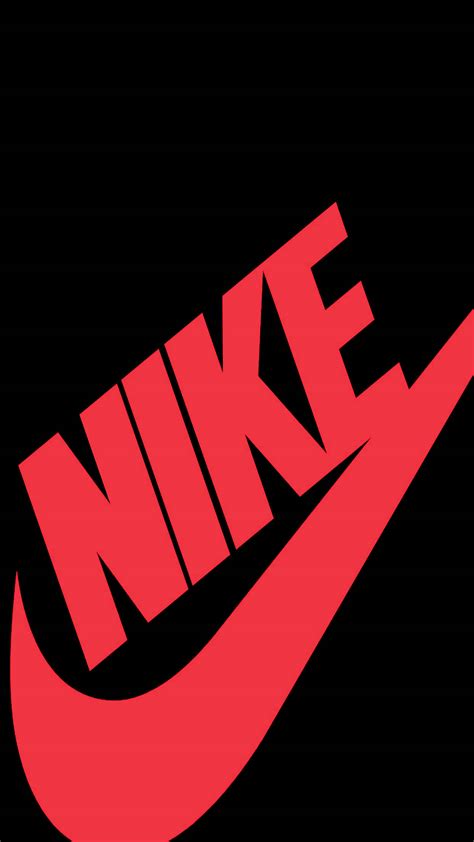 Download Red And Black Nike Iphone Logo Wallpaper