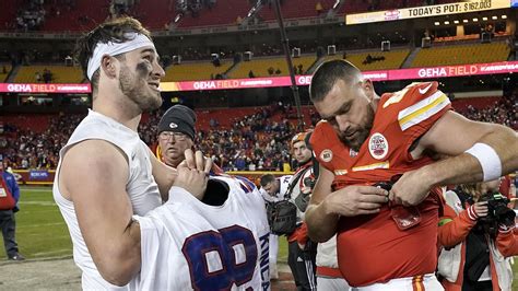 Travis Kelce And Dalton Kincaid Swap Jerseys As They Continue Their