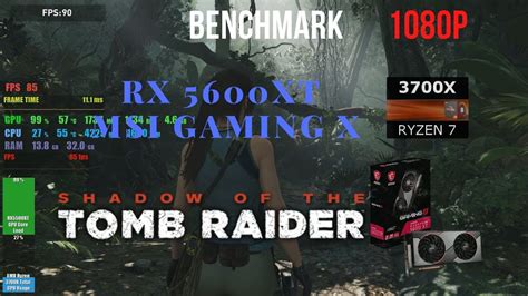 Shadow Of The Tomb Raider Rx Xt Msi Gaming X Benchmark Ryzen X