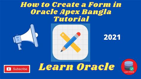 How To Create A Form In Oracle Apex Bangla Tutorial Learn Oracle