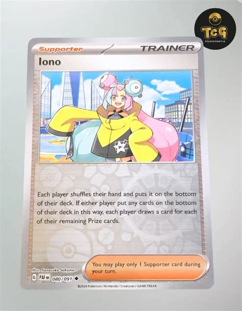 Iono 080 091 Paldean Fates Reverse Holo TCG Coleccionistas