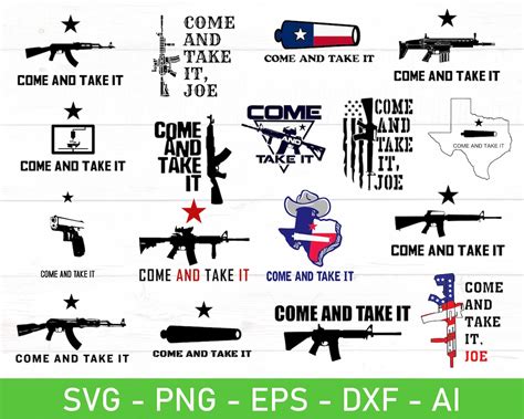 Come And Take It Svg Bundle Come And Take It Texas Svg Gonzales Flag