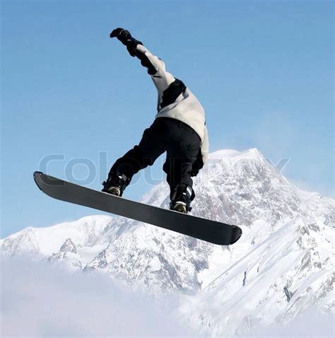 Snowboarder Stock Bild Colourbox