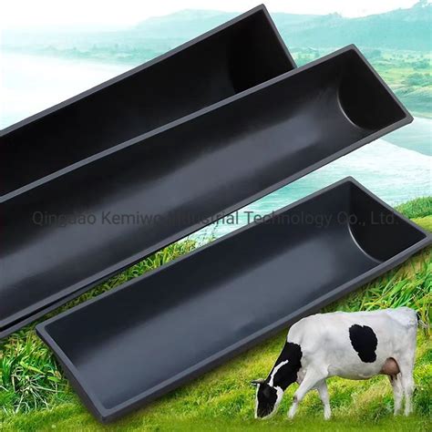 Livestock Farm Durable Thicken Plastic Cattle Feed Water Troughs Goat ...