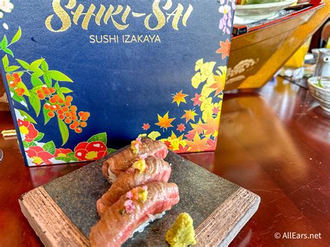 Wdw Epcot Shiki Sai Sushi Izakaya Restaurant Wagyu Nigiri