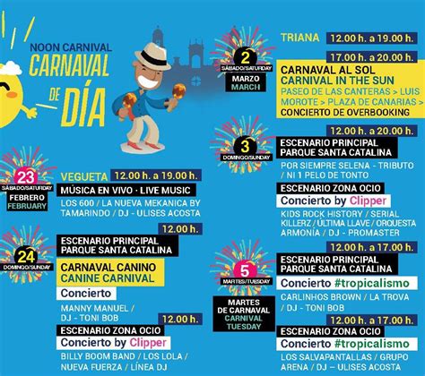 Sint Tico Foto Programa Del Carnaval De Las Palmas De Gran Canaria