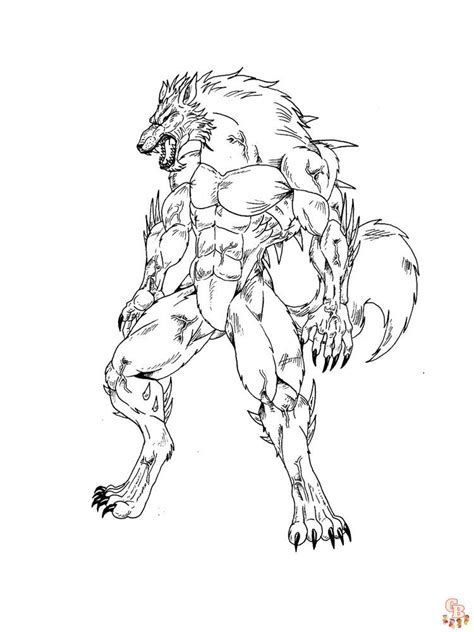 Werewolf Coloring