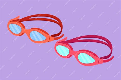 Premium Vector Graphic Flat Design Drawing Stylized Glasses For