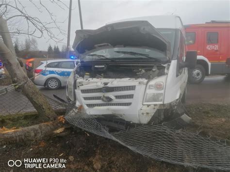 Groźny wypadek busa pasażerka w stanie ciężkim Działdowo pl