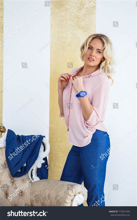 Beautiful Sexy Blonde Business Skirt Jacket Stock Photo Shutterstock