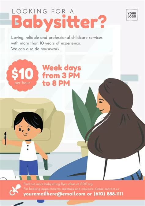 Babysitting Flyer Templates To Edit Online