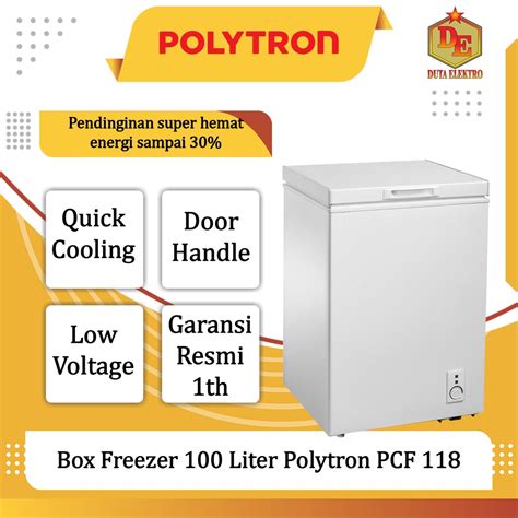 Jual Box Freezer 100 Liter Polytron PCF 118 Shopee Indonesia