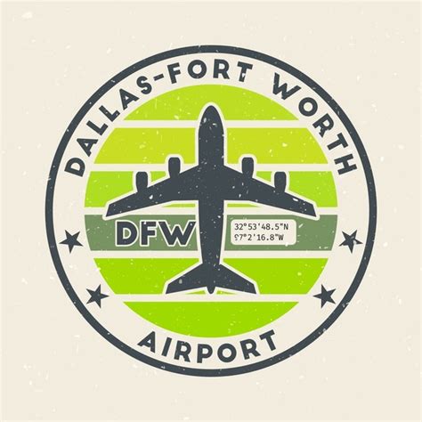 Aeroporto Internacional De Dallas Fort Worth Over 8 Royalty Free