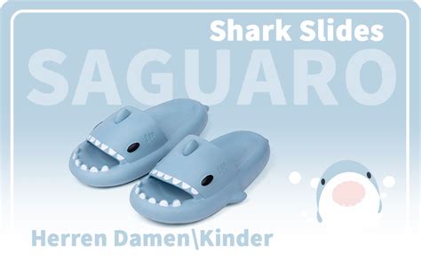 SAGUARO Shark Slippers Damen Herren Weich Und Bequem Hai Hausschuhe