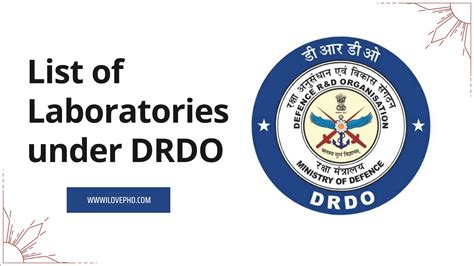 List of Laboratories and Centers Under DRDO - iLovePhD