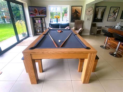 Signature Chester Oak Pool Dining Table 6ft 7ft Free Delivery