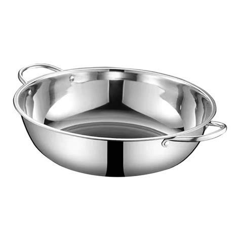 YWJLQH Stainless Steel Hot Pot Cooking Pot Without Lid Kitchen Cookware Chinese Hot Pot 28cm No
