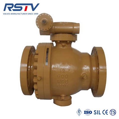 Api D Trunnion Mounted Soft Seated Flange Pc Ball Valve China Api D