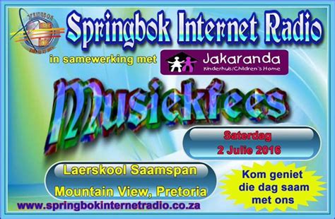 Springbok Radio Musiekfees At Laerskool Saamspan Pretoria