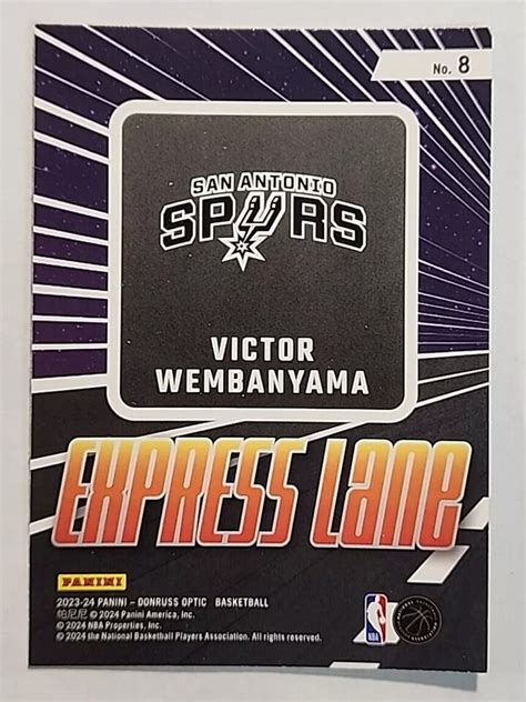 Donruss Basketball Express Lane Victor Wembanyama San Antonio