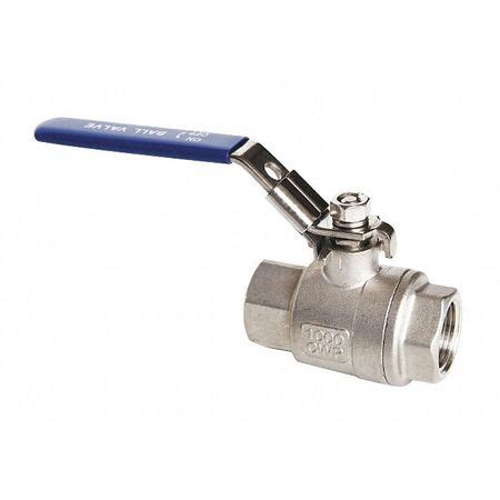 Zoro Select 1 1 2 FNPT Stainless Steel Ball Valve Inline 06Q201N04112