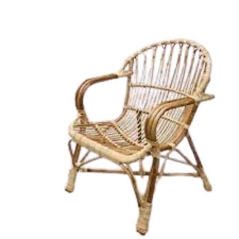 Indoor Outdoor Medium Size Designer Brown Bamboo Chair No Assembly