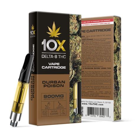 Durban Poison Cartridge Delta 8 Thc 10x