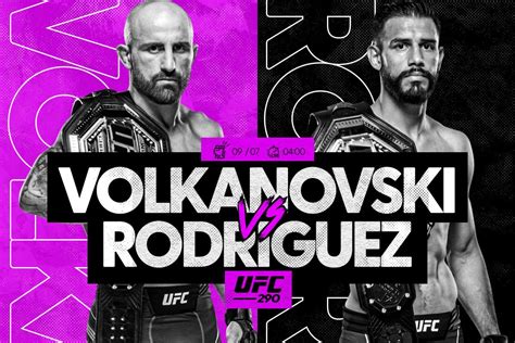 UFC 290 Volkanovski V Rodriguez Predictions