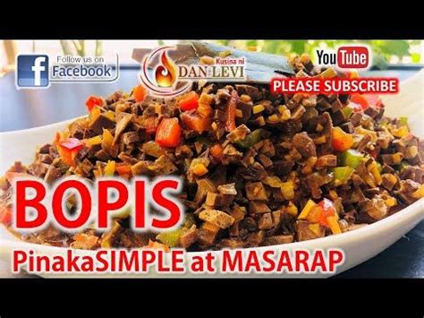 SIMPLEHAN NATIN PAANO MAGLUTO NG MASARAP NA BOPIS EASY SIMPLE BOPIS